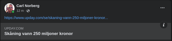 250 Miljoner Till Vinnande Skåning