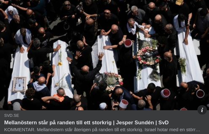 Upptrappat Krigshot I Mellanöstern