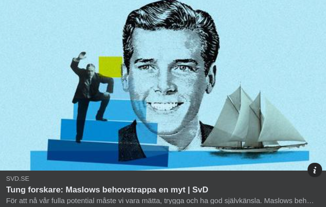 Tung Forskare & Maslows Behovstrappa