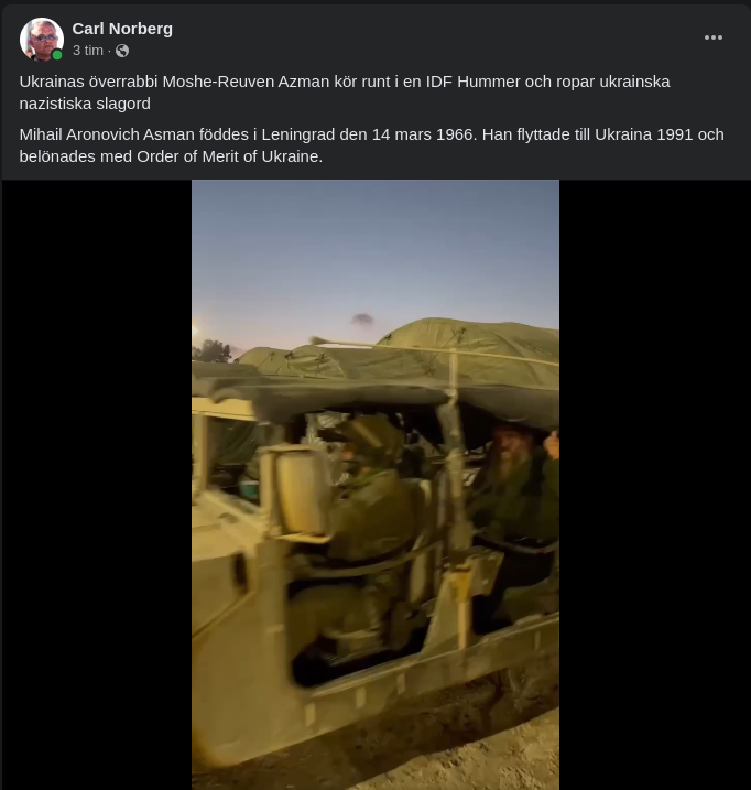 Ukrainas Överrabbi Kör Hummer