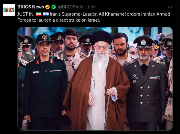 Irans Armé Beordrad Till Israel-Attack