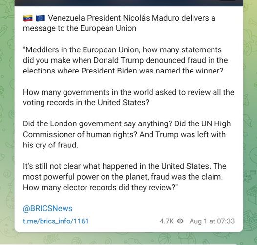 Valfusk I Venezuela Men Inte I USA..