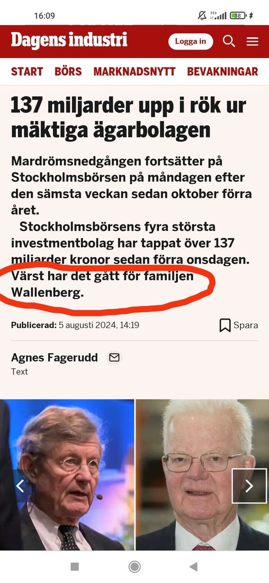 Värst För Wallenberg..