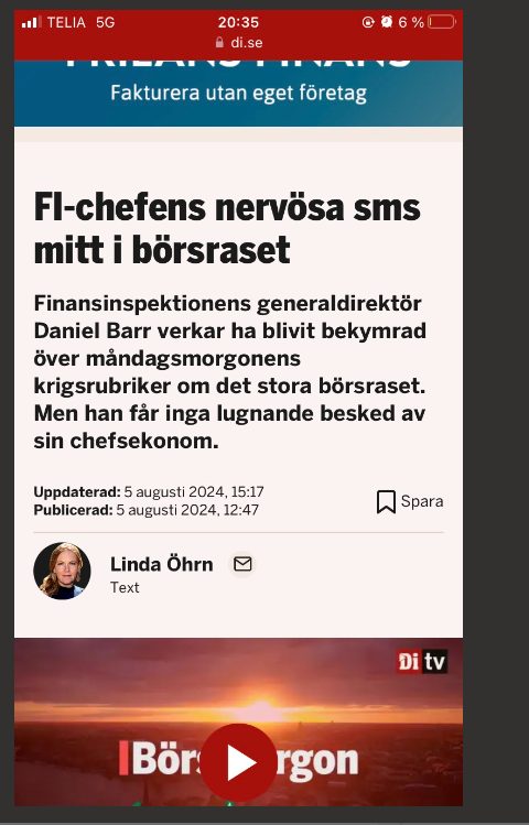Börsras & Nervösa SMS