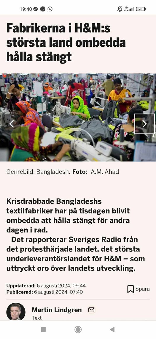Stängda Textilfabriker I Bangladesh
