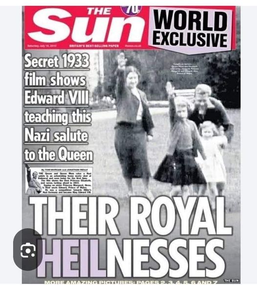 Nazisaluterande Brittiska Kungligheter 1933