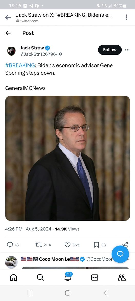 Amerikansk Ekonomisk Presidentrådgivare Avgår