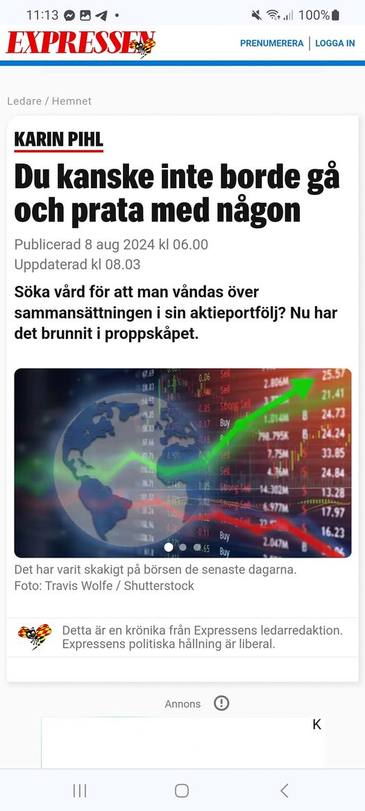 Aktieportföljer & Vårdsökande