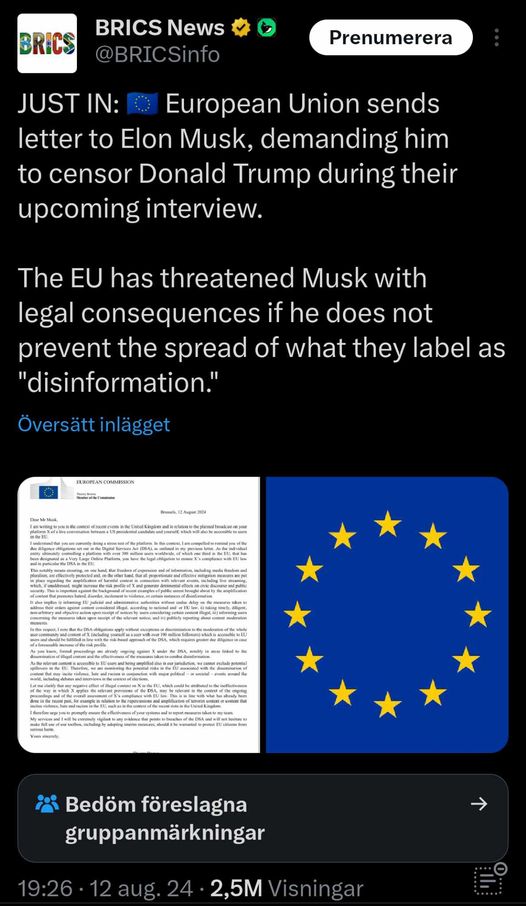 EU-Brev Till Musk