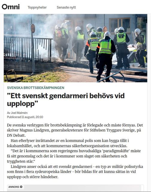 Gendarmeriäskande Generalsekreterare