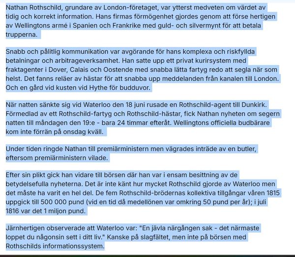 Hur Rothschild Blev Rik & Vad Som Hände Sedan..