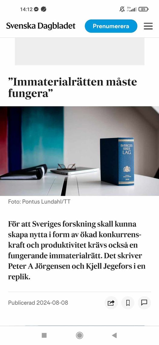 Nödvändig För Svensk Konkurrenskraft & Produktivitet