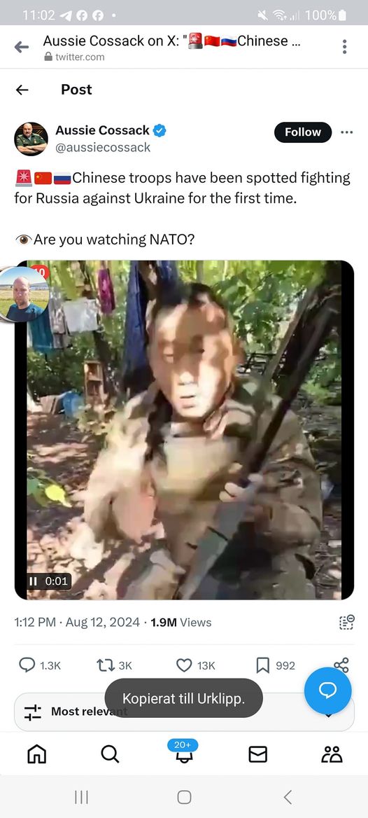 Kinesiskt På Rysk Sida I Ukraina