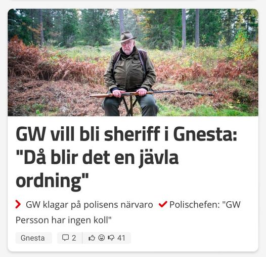 En Jävla Ordning Med Sheriff GW..