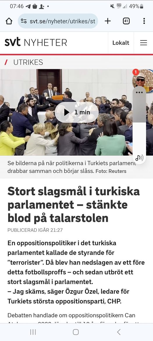 Slagsmål I Turkiska Parlamentet