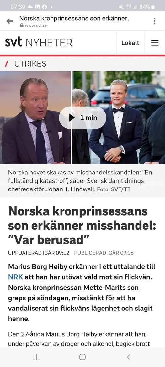 Norsk Hovskandal Med Sprit, Kokain & Misshandel