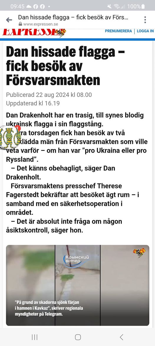 Militärbesökt Flagghissare