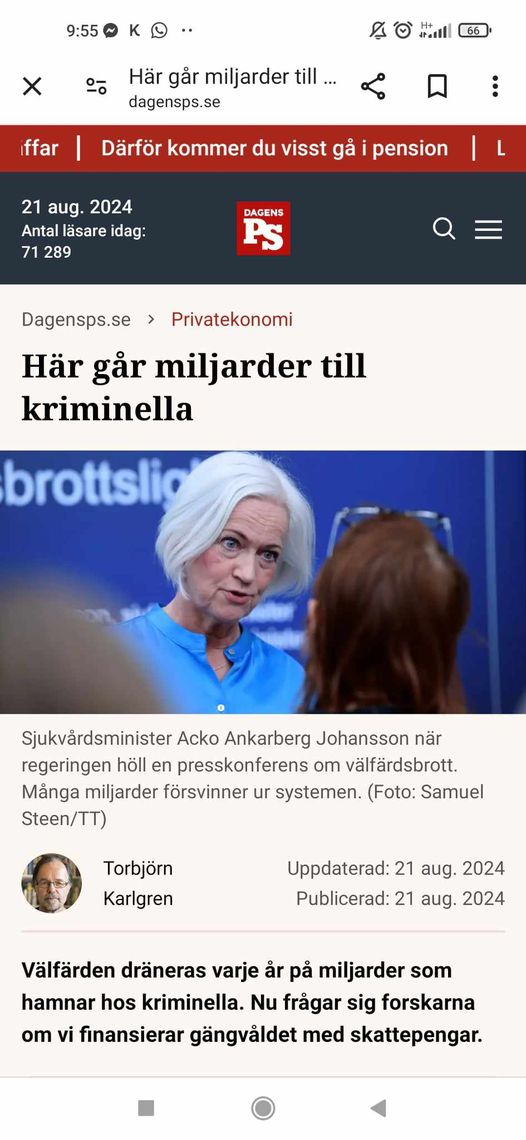 Miljarder Till Kriminella Ett Förvaltningsproblem