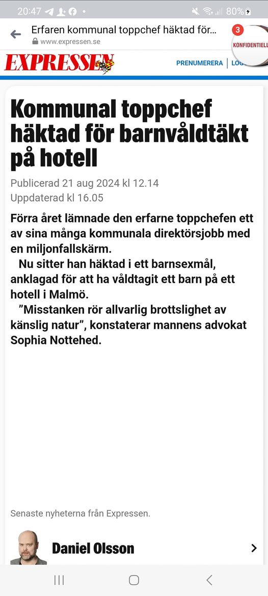 Långvarig Kommunal Toppchef Häktad För Barnvåldtäkt