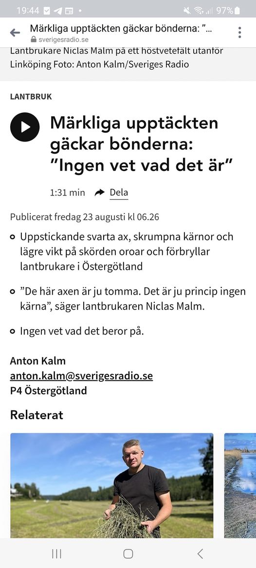 Svarta & Kärnlösa Ax I Östergötland