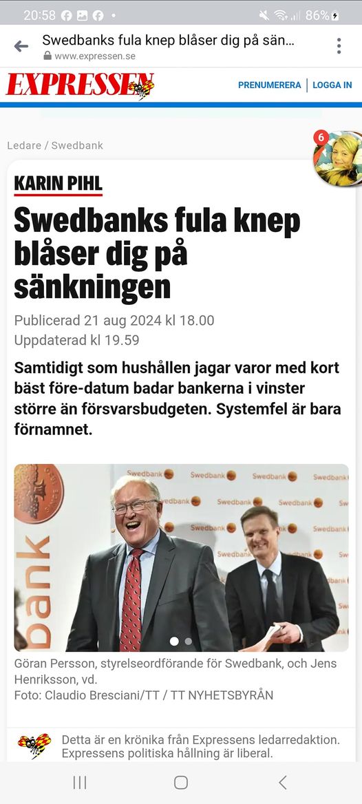 Bankblåsning I Expressen