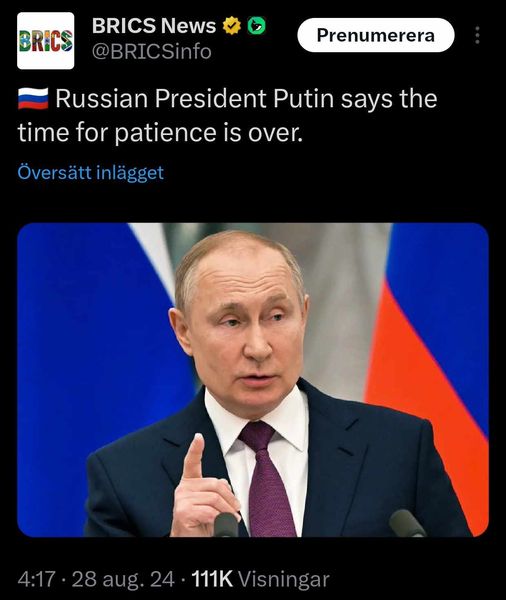 Ryskt Tålamodstidsslut