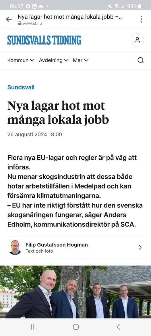 EU-Lagar & Skogsnäringsstruktur