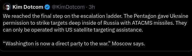 Moskva: Washington Nu Direkt Krigsinblandade