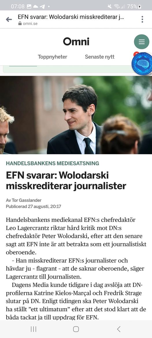 Chefredaktörsoenighet