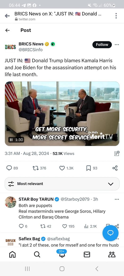 Trump Skuldbelägger Kamala & Joe För Mordförsök