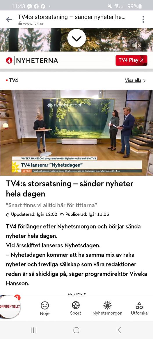 Nyheter Hela Dagen På TV4