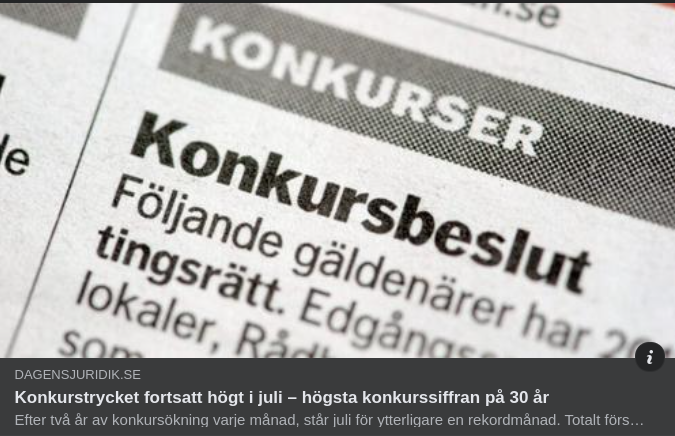24 Månaders Konkursökning & 30-Årsrekord