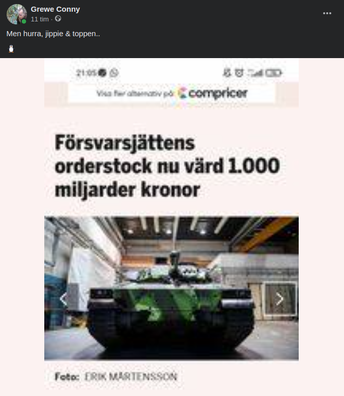 Nominellt Värderad BAE System Orderstock