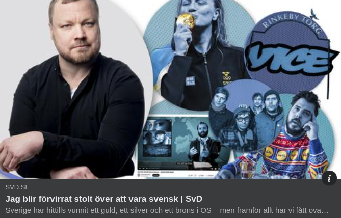 Förvirrat Stolt Svensk I SvD