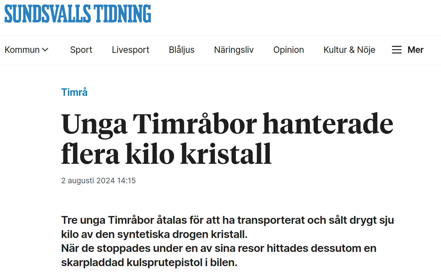 Kristall I Timrå & Meth I Magdeburg