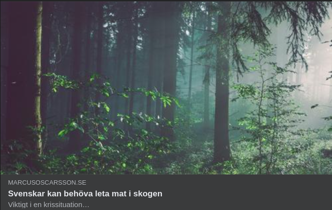 Skogsmatsletande Svenskar