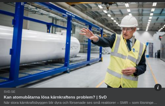 SvD Undrar Om Atomubåtarna Har Lösningen På Kärnkraftsproblem