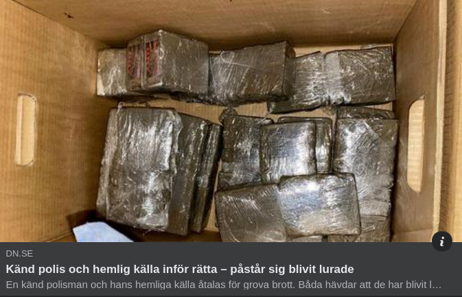 Polis & Kriminell Källa Inför Rätta