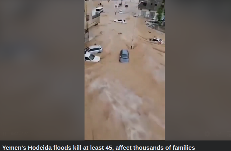 Översvämmat I Jemen