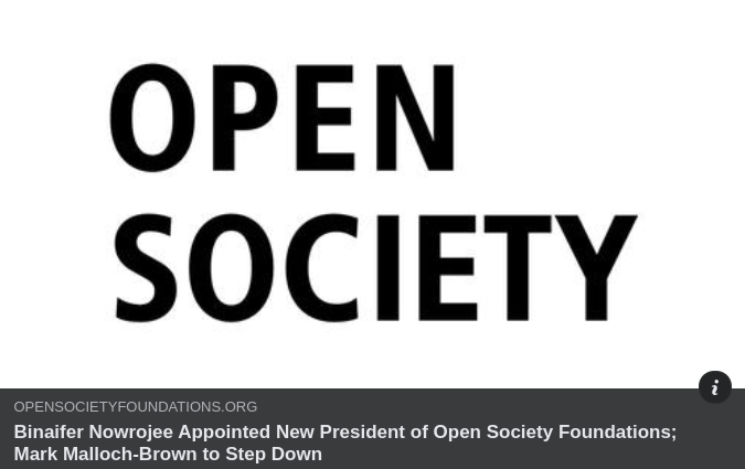 Presidentbyte I Open Society