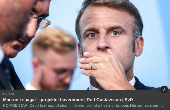 Fransk Inrikespolitik I SvD