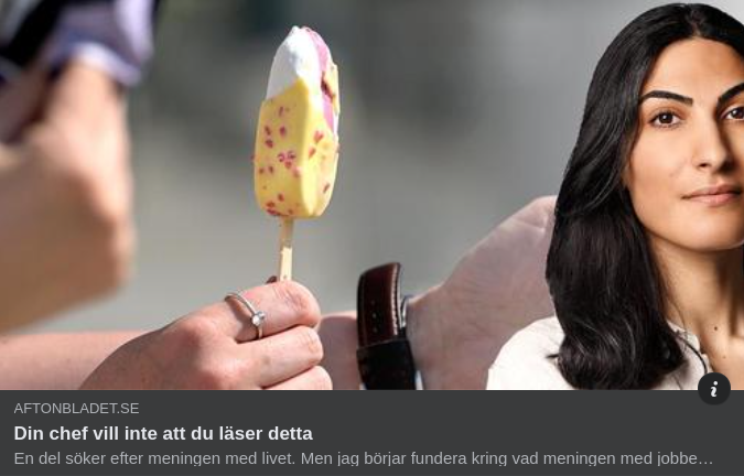 Undran Om Meningen Med Jobbet I Aftonslasket