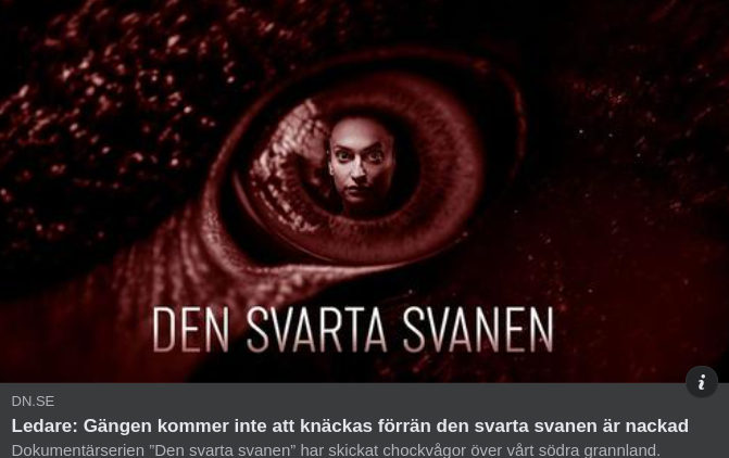 Paketerad Svart Svan