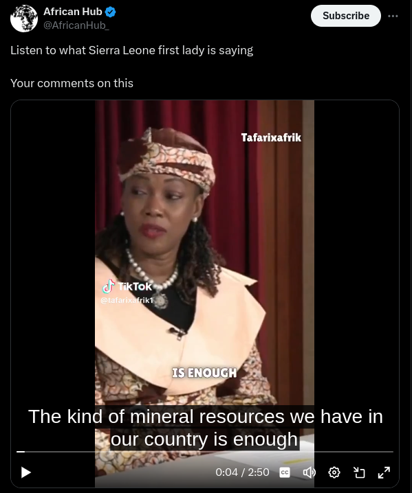 Sierra Leone,Djupa Staten & Naturresurser