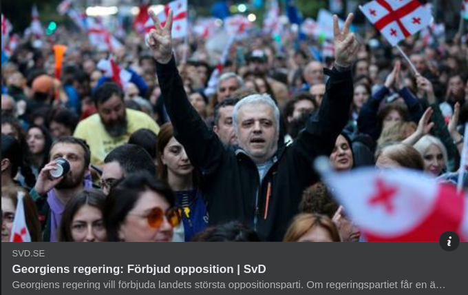 Om Georgien I SvD