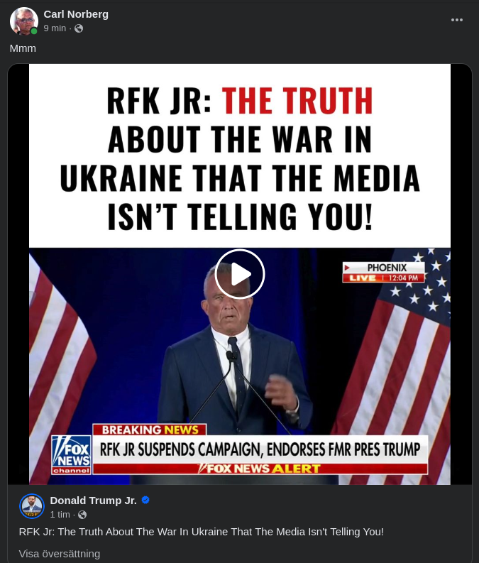 RFK Jr Om Ukrainakriget & Media