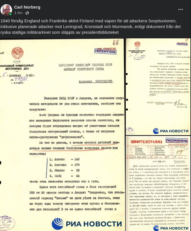 Ryska Dokument Från 1940