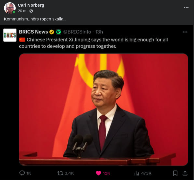 En Värld Stor Nog För Kinesisk Kommunism