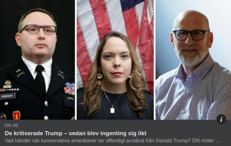 Förstörda Liv För 3 Trump-Kritiker I DN