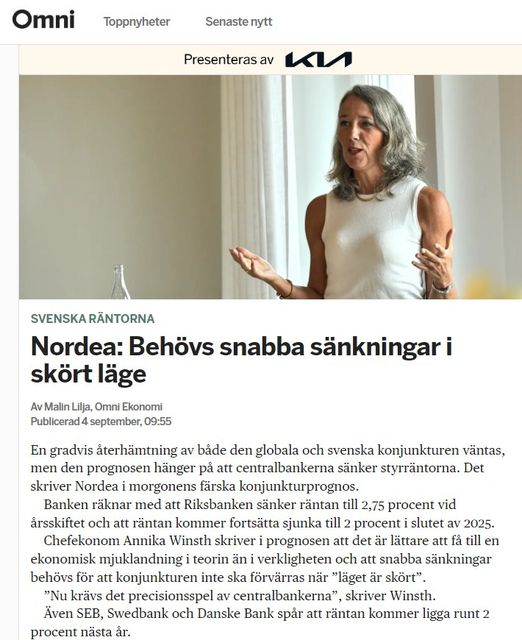 Nordea & Centralbankernas Styrränta